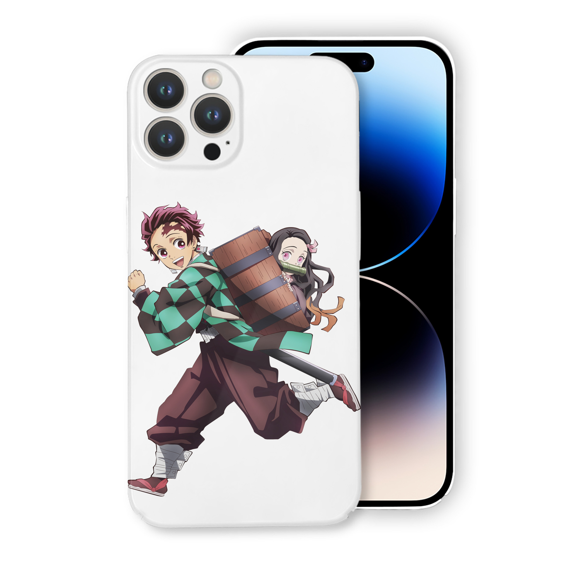（画像用） 鬼滅の刃 竈門 炭治郎／かまど たんじろう Kamado Tanjirou 【iPhone 14シリーズ対応】ハードケース